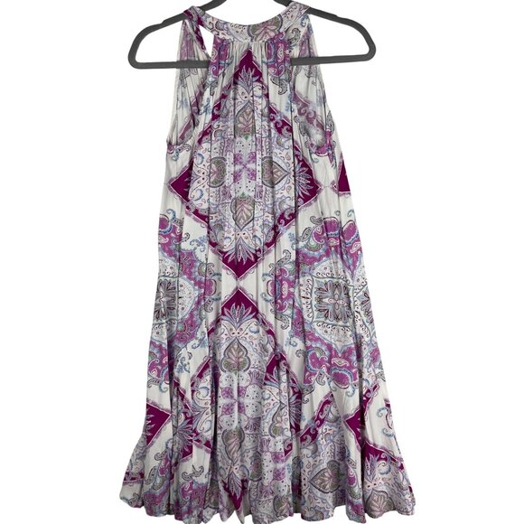 Loft Womens Size Small Boho Sleeveless Paisley Print Flowy Dress - Picture 2 of 9